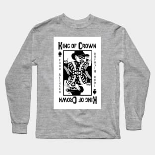 KING OF CROWN -Cool Playing Card Design Long Sleeve T-Shirt